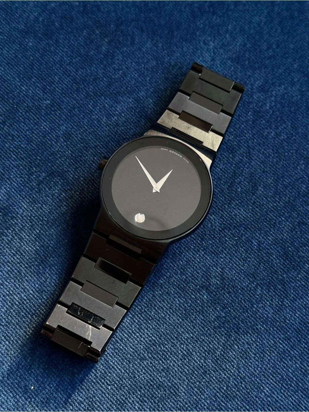 Movado‎ Sapphire Men's 84 G1 1885 A Stainless Steel Watch
